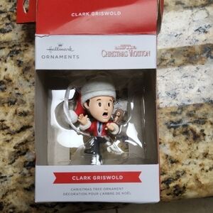 Hallmark Christmas Vacation Clark Griswold Ornament - Red and White